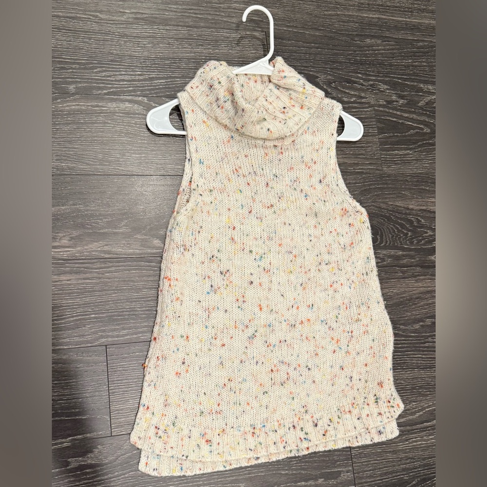 Speckled Cream Sleeveless Top